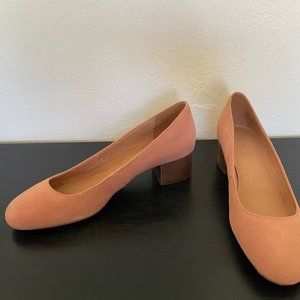 50% OFF SALE!!! MADEWELL The Ella Pump - Dusty Clay Pink Suede